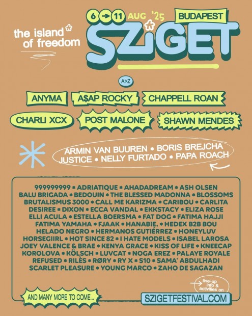 Sziget fesztivál diákbérlet, full festival pass