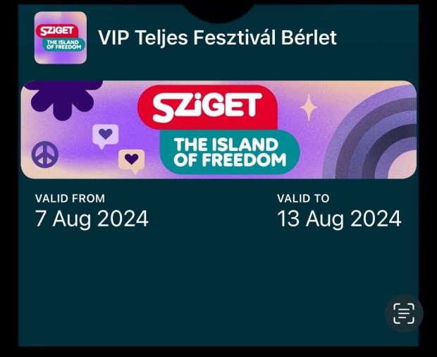 Sziget heti VIP brlet 