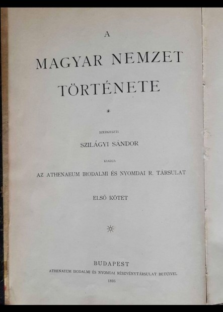 Szilgyi:A magyar nemzet trtnete 1-10 ktet,Kecskemt,Monor