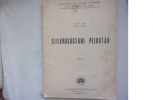 Szilrdsgtani pldatr Faipari mrnki kar -Ritka