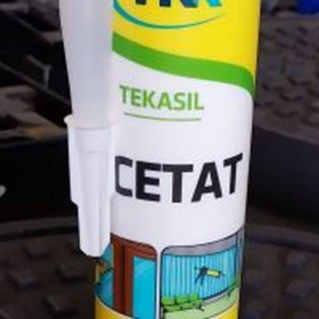 Szilikon acetát átlátszó/fehér 280 ml