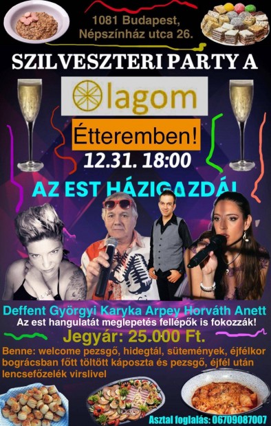 Szilveszteri Party A Lagom tteremben!