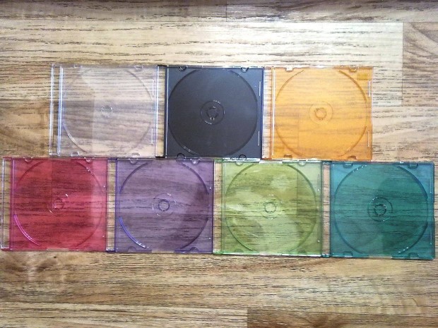 Sznes CD slim tokok (7 fajta sznben) egy csomagban
