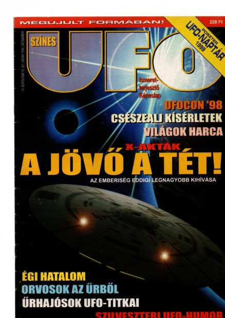Sznes UFO Magazin 1998. december - jszer llapotban