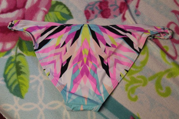 Szines, mintas csini bikini also, 38, M (1x viselt)