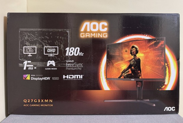 Szinte új 3év garanciás AOC Agon gamer monitor eladó/beszámítás van