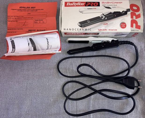 Szinte j Babyliss Pro Babycrimp (nanoceramic) hajkreppel hajformz