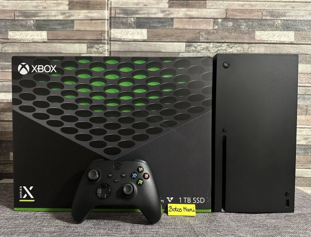 Szinte j Xbox Series X konzol ,2026.01.18-ig garancis Beszmts van