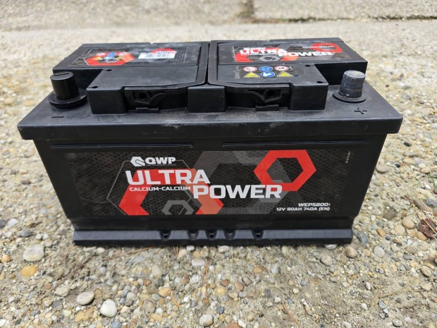 Szinte vadij Qwp Ultra Power 80Ah 740A akkumultor! 