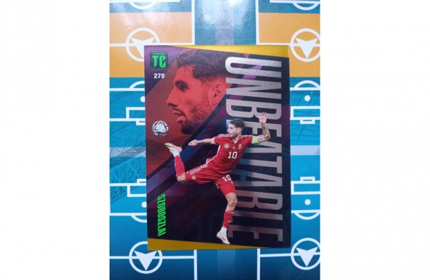 Szoboszlai Dominik Arany Unbeatable Panini Top Class 2024 krtya