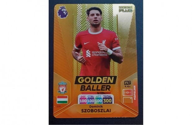 Szoboszlai Dominik Liverpool Golden Baller focis krtya PL 2024 Plus