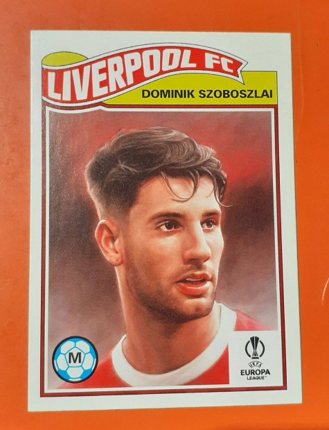 Szoboszlai Dominik Liverpool Topps Living set focis krtya