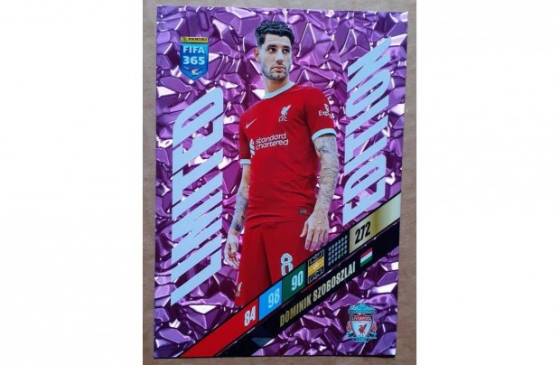 Szoboszlai Dominik Liverpool XXL focis krtya Panini FIFA 365: 2024