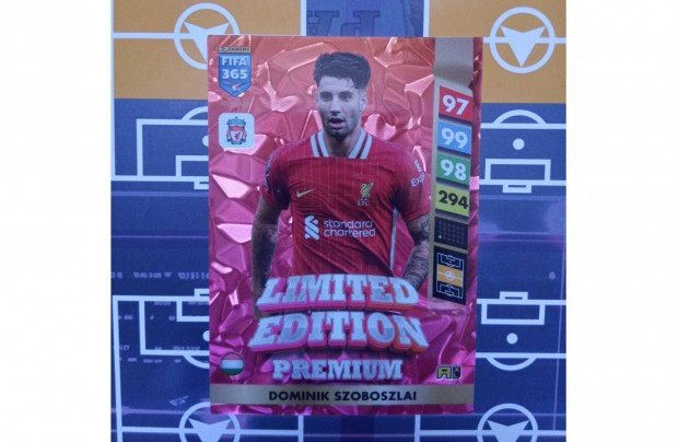 Szoboszlai Dominik Panini Fifa 365 2025 Premium Limited focis krtya