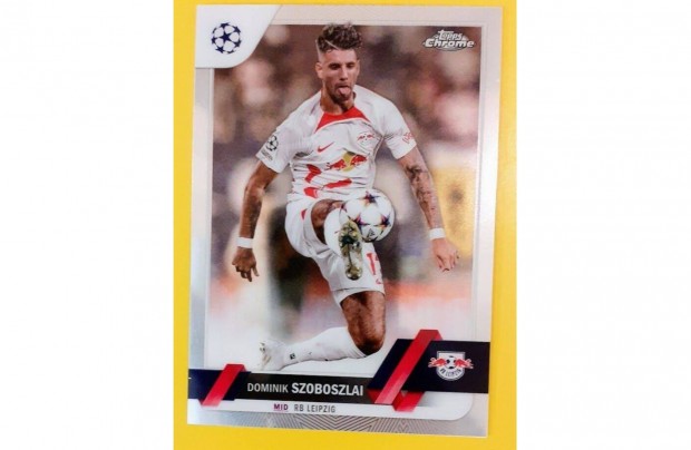 Szoboszlai Dominik RB Leipzig Chrome focis krtya 2022-23 Topps Chrome