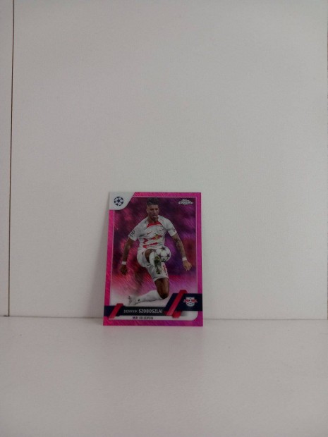 Szoboszlai Dominik /250 Pink Topps Chrome focis krtya