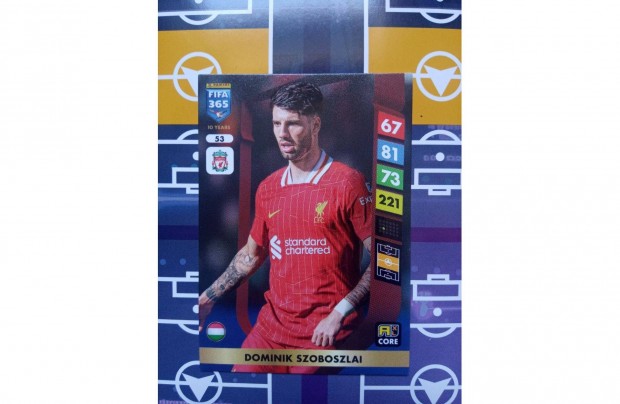 Szoboszlai Dominik (Liverpool) Panini Fifa 365 2025 focis krtya