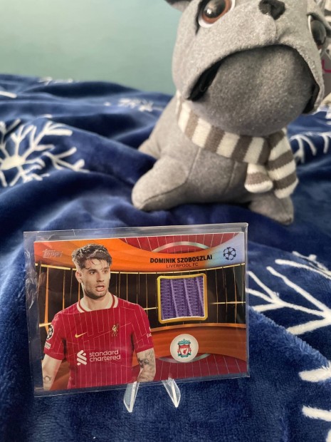 Szoboszlai Dominik mezdarabos UCC Flagship /25 player worn Topps