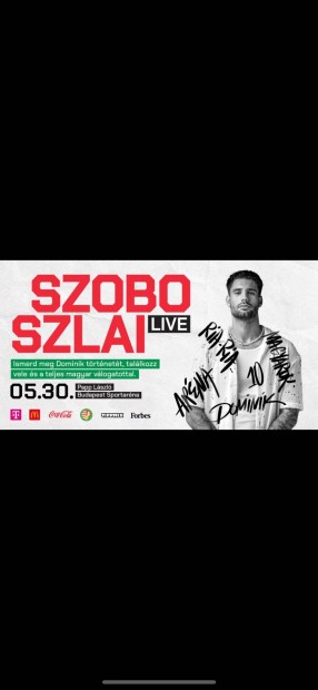Szoboszlai Live 4 db jegy 