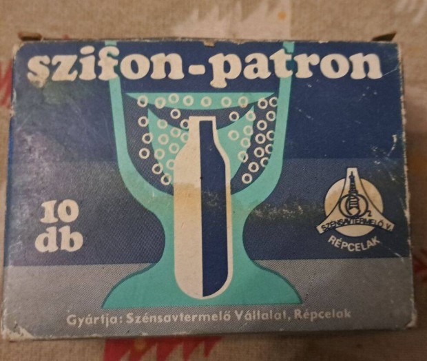 Szda szifon patron 10 db, eredeti retro dobozban