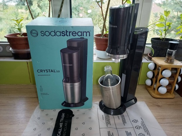 Szdagp Hibtlan! 1 veg palackal Sodastream Crystal 3.0