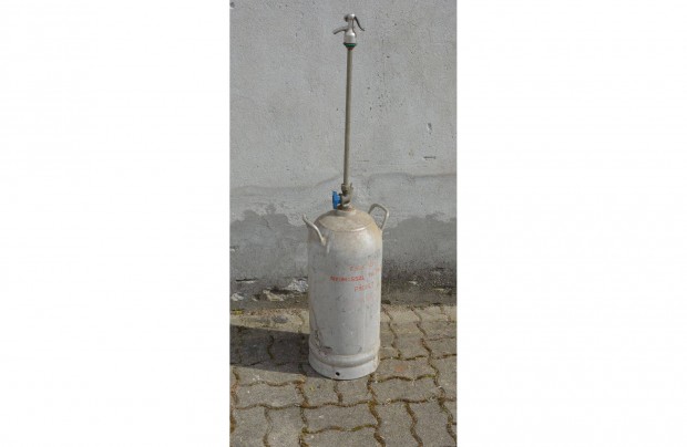 Szódás ballon szikviz palack 21,5 literes aluminium üres