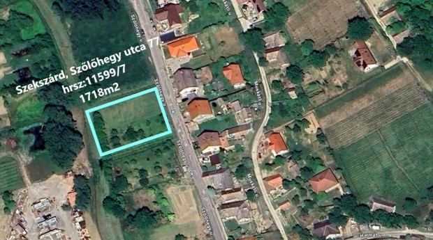 Szőlőhegy utcában közvetlenül belterület mellett Telek eladó