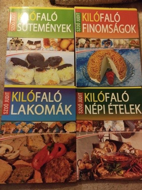 Szoó Judit: Kilófaló sorozat 4 kötete eladó