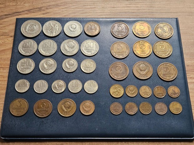 Szovjetuni� 1961-2012 rubel kopek kopejka �rme csomag lot (40db �rme)