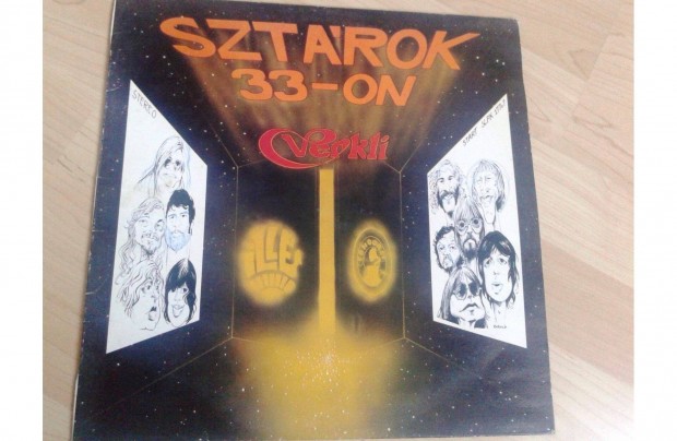 Sztárok 33-on bakelit nagylemez