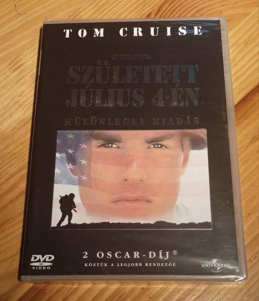 Szletett jlius 4- n klnleges kiads dvd bontatlan Tom Cruise 