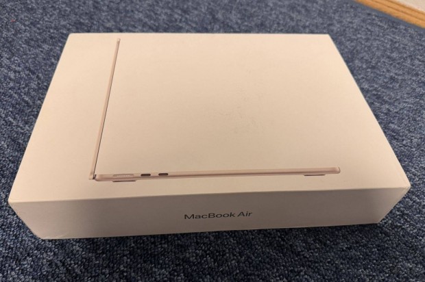 Szuper Akció Új Bontatlan Macbook Air 13" M3 512GB Stairlight magyar