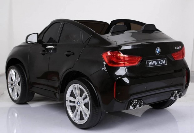 Szuper Akci! Fekete BMW X6M 12V 2szem. eredeti elektromos kisaut