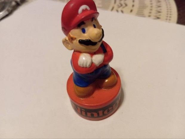 Szuper Mario manyag bbu, Nintendo felirat ritka darab elad 