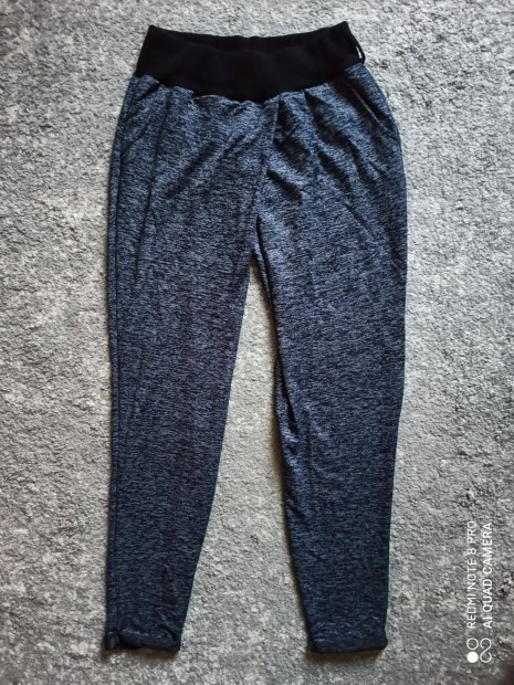 Szürke fekete gumis nadrág, leggings S-es