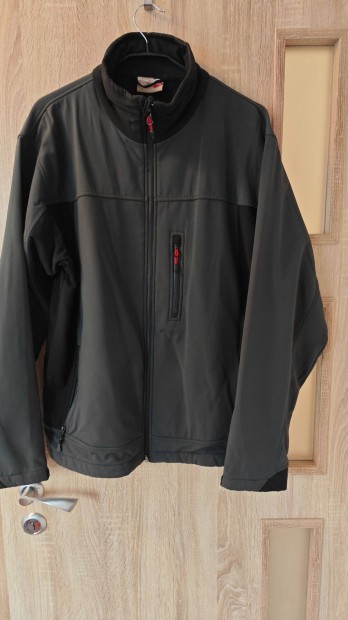 Szrke-fekete softshell kabt M