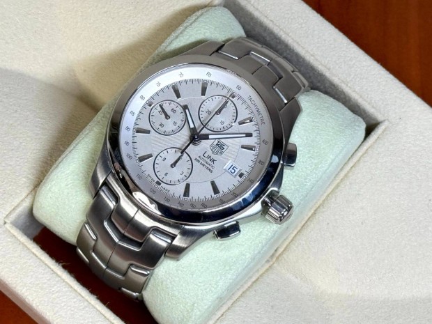 TAG Heuer Link Chronograph 42 fehér színben Lgsw