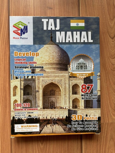 TAJ Mahal 3D puzzle 87 darabos