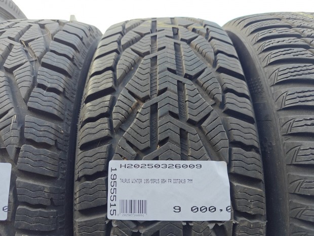 TAURUS WINTER 195/55R15 85H FR DOT2419 7MM HASZNÁLT TÉLIGUMI H 85 |