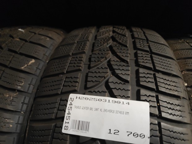 TAURUS WINTER 601 100T XL 245/45R18 DOT4818 6MM HASZNÁLT TÉLIGUMI T
