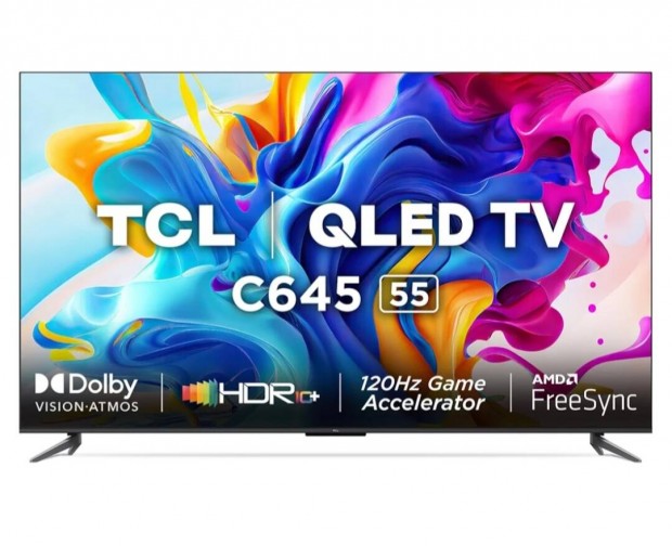 TCL 55C645 55" 4K Qled Smart Google TV Garancilis!