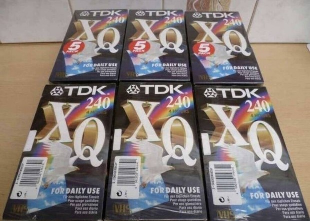 TDK 4 rs VHS kazetta j 