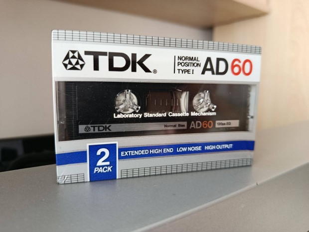 TDK Ad 60 bontatlan kazetta dupla csomag