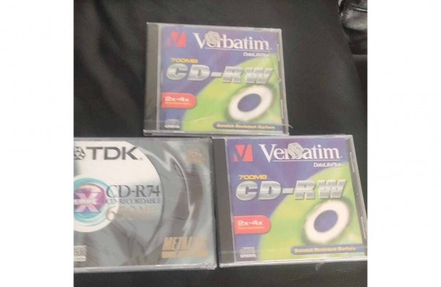 TDK CD-R74 s Verbatin CD-RW Bontatlan CD- lemezek