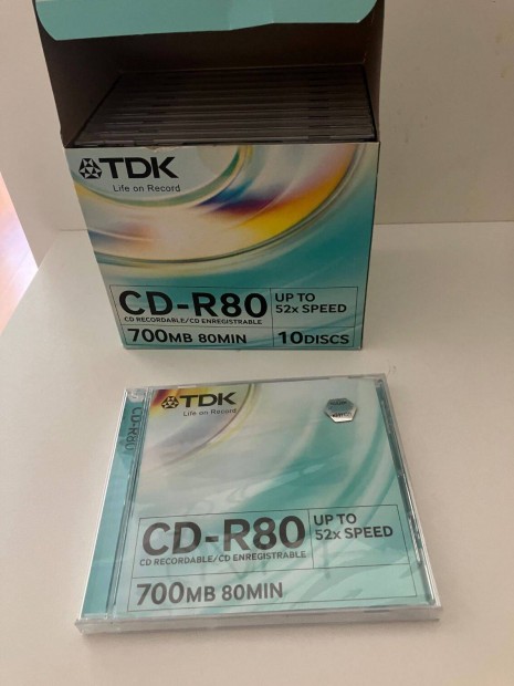TDK CD-R80 10 db egyben elad