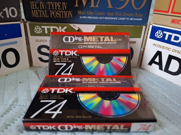TDK Cding 74 Metal bontatlan kazetta