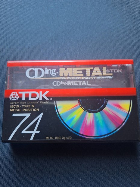 TDK Cding 74 Metal bontatlan kazetta 