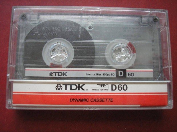 TDK D 60 Dynamic Cassette Low Noise High Output kazetta