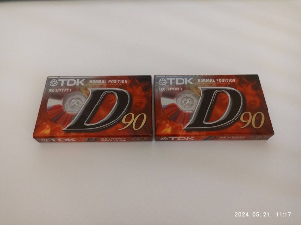 TDK D 90 2db bontatlan deck magno kazetta