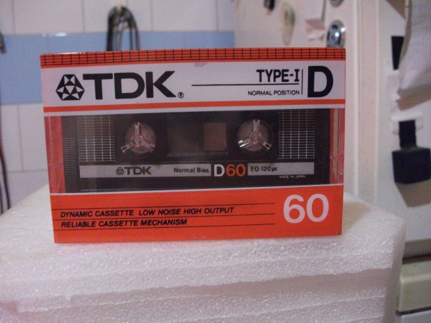 TDK D - 60 magn deck kazetta ( 1986 )